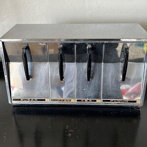 Vintage VERY RARE Sugar, Coffee, Tea, and Flower Lincoln Beauty Canister